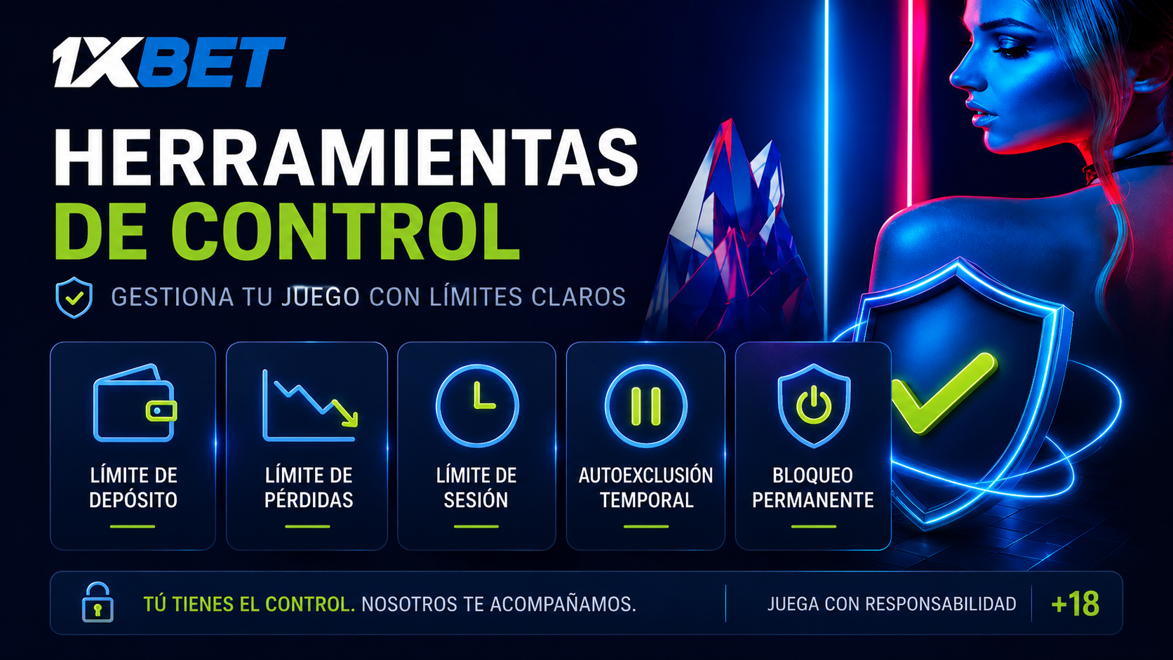 Herramientas de Control en 1xBet Chile