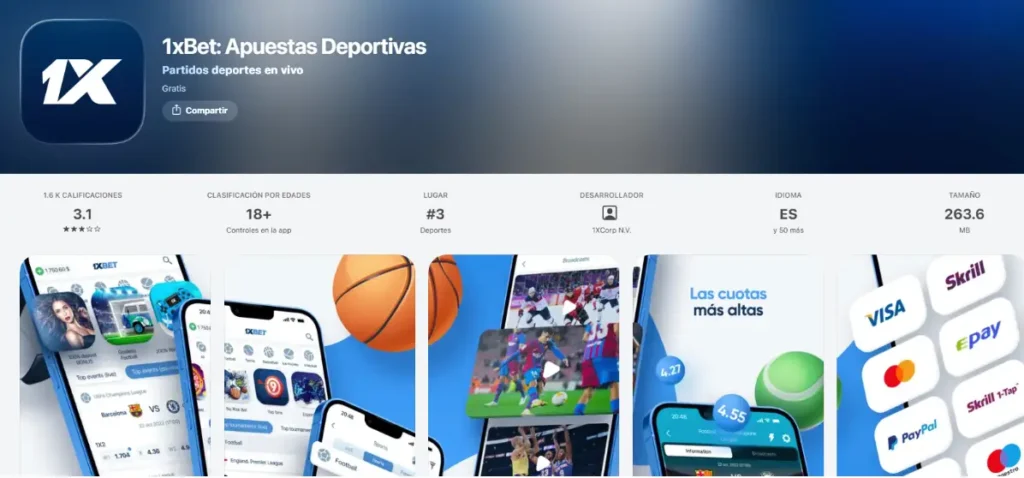 1xbet descargar ios
